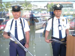 Armed Guards at the Bank